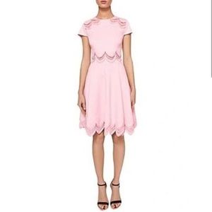 **SOLD** Ted Baker Rehanna Embroidered Dress Baby Pink size US 4 NWT (TB 1)